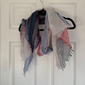 Sonoma Elegant Red, White, and Blue Scarf